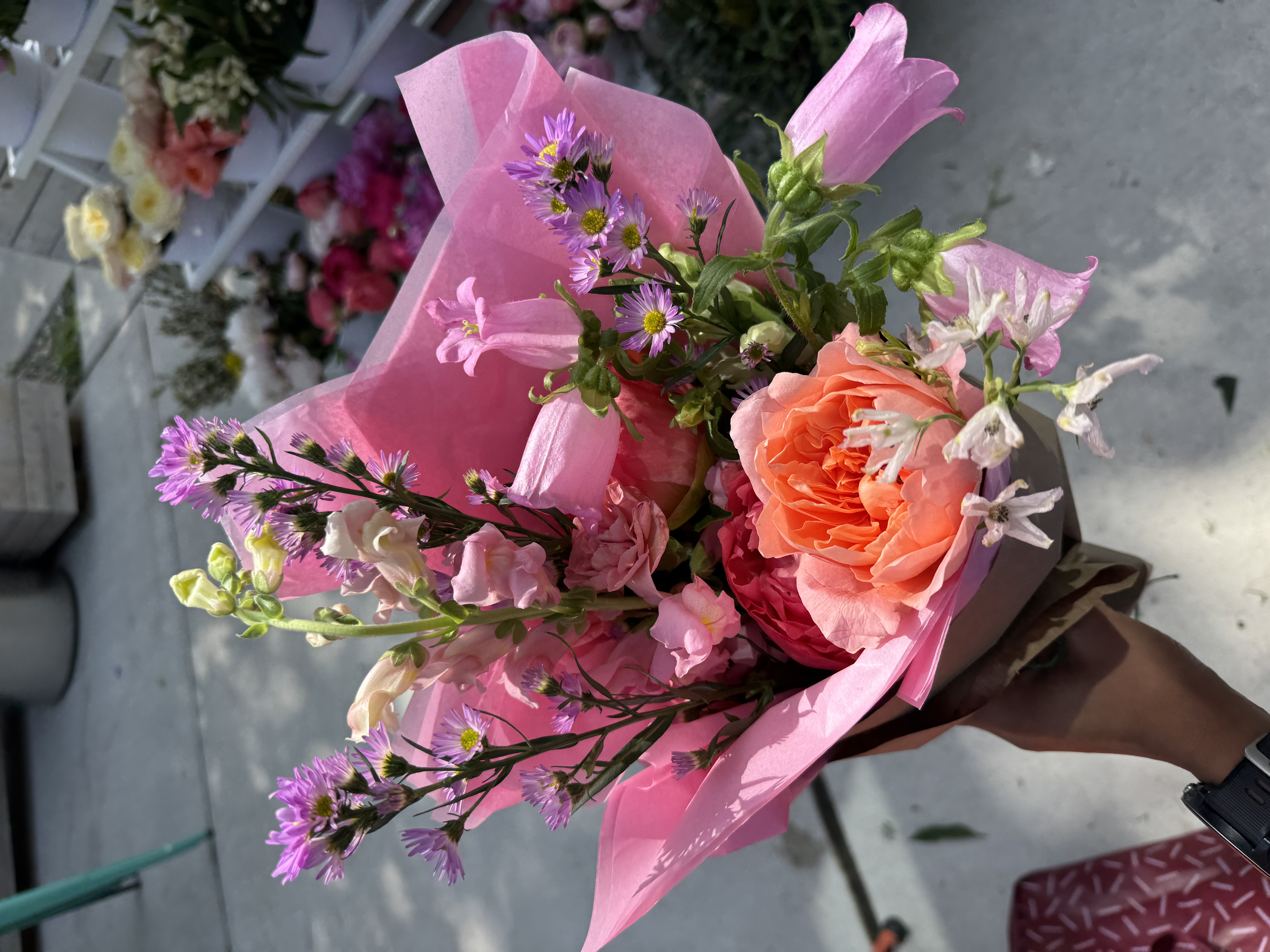 Students Making Bouquets